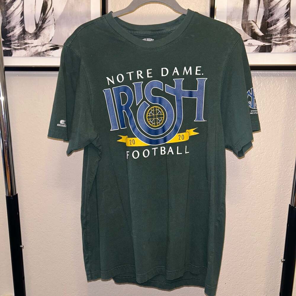 Notre Dame The Shirt 2020 Football T-Shirt Mens Medium Green E1
